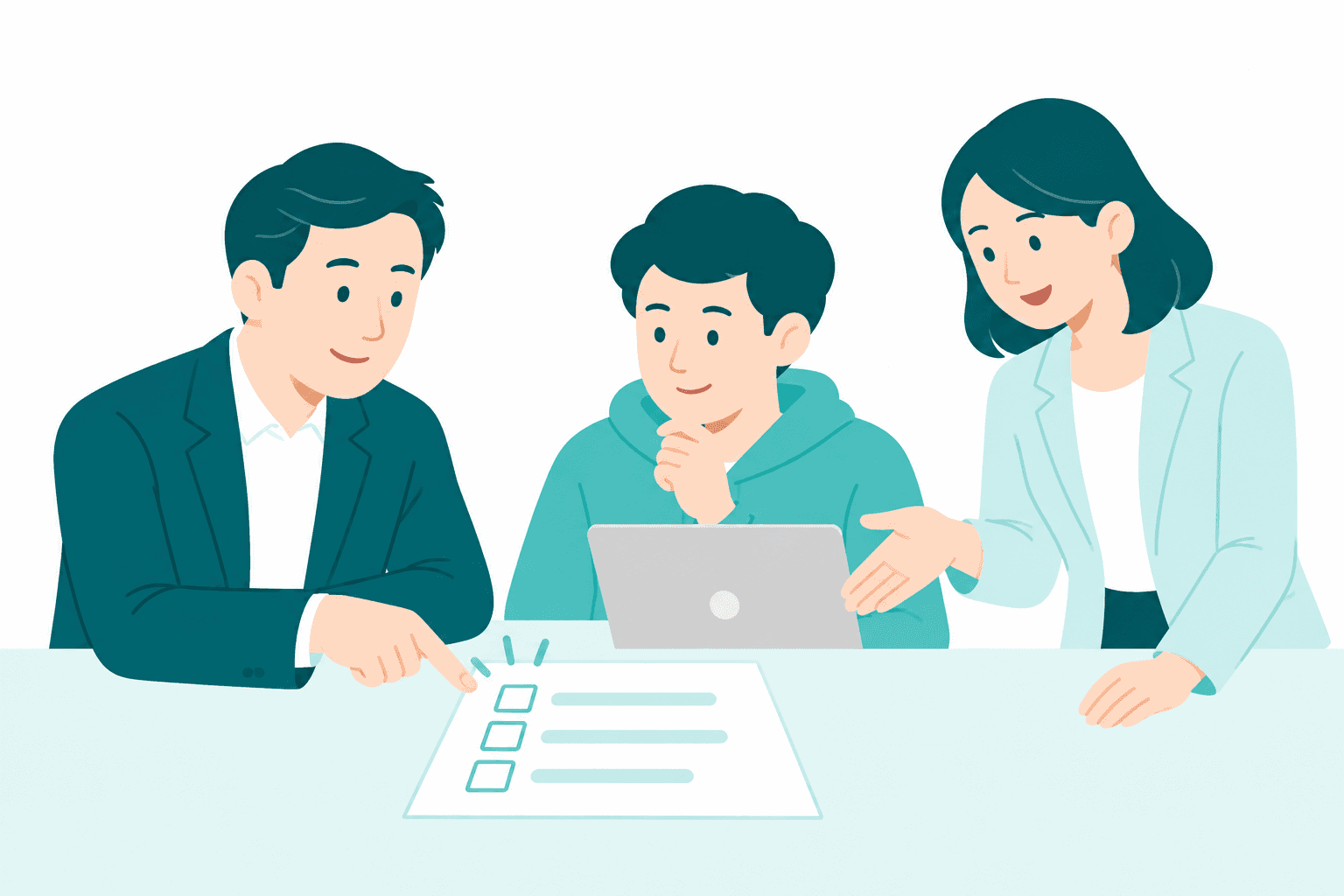 社長と専任サポーターが最初の仕事を選び、AI社員へ教える